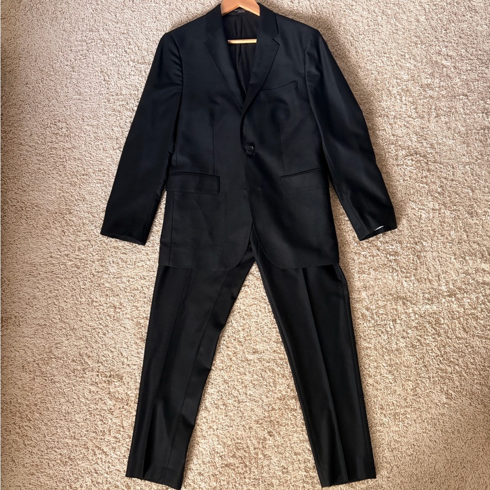 Banana Republic Signature Italian Hopsack Suit Jacket and Pants 38R 29x30